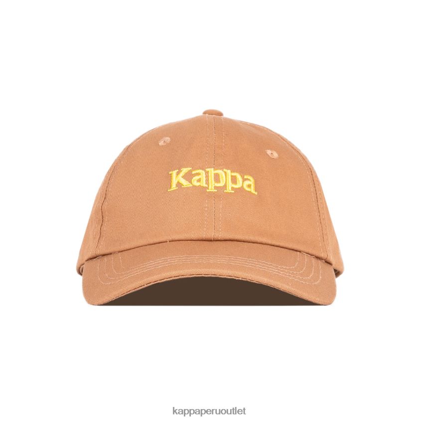 Kappa unisexo Auténtica gorra Hoogeveen. marrón amarillo 2XPNV6303