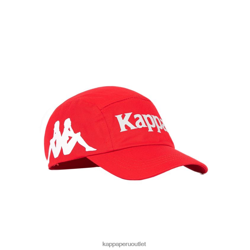 Kappa unisexo gorra anfrei auténtica rojo blanco 2XPNV6295