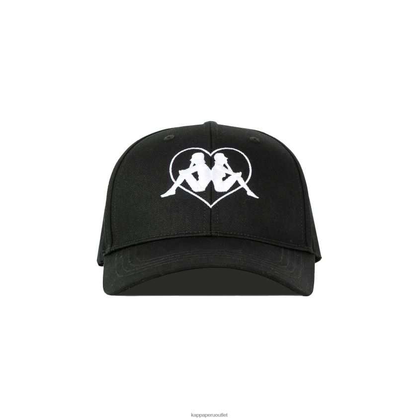 Kappa unisexo gorra opole de amor autentico negro 2XPNV6284