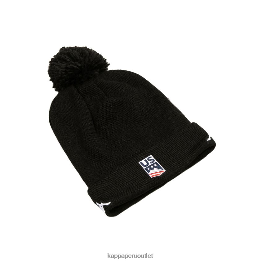 Kappa unisexo Gorro Flock P Us de 6cento negro 2XPNV6291