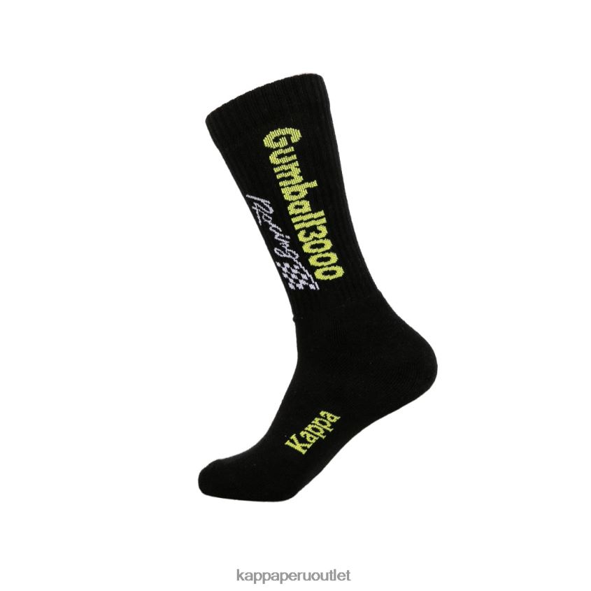 Kappa unisexo auténtico andre 1 paquete de calcetines gumball 3000 lima blanca negra 2XPNV6358