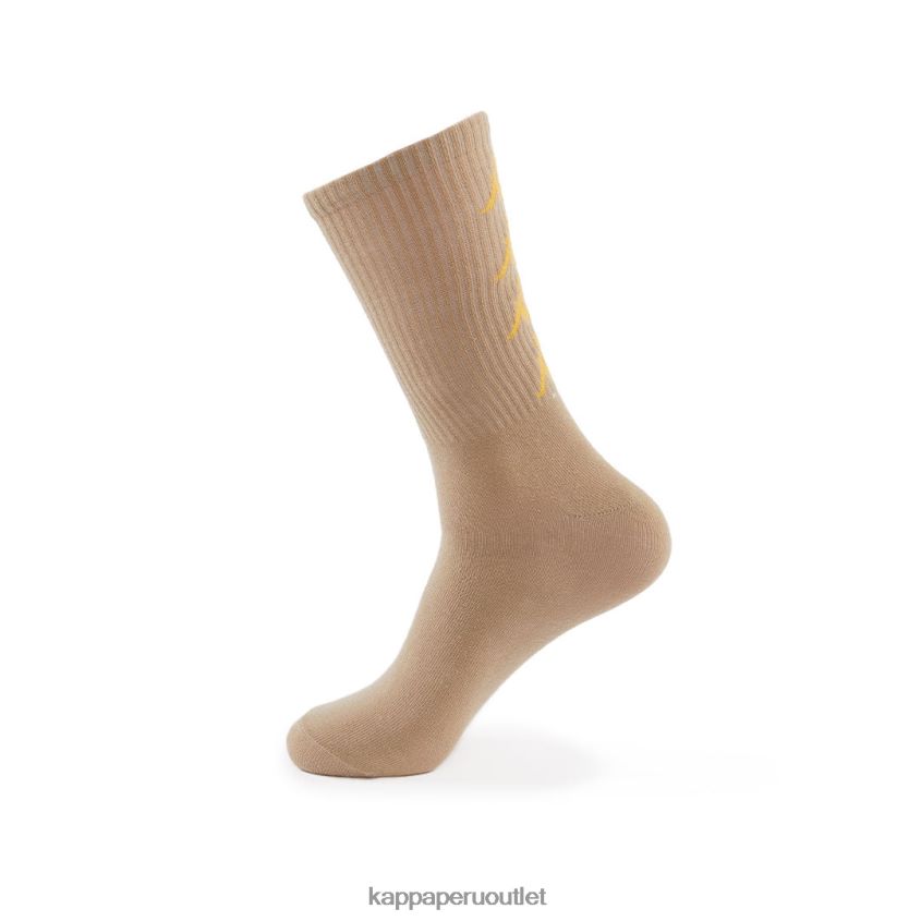 Kappa unisexo calcetines amal auténticos 1 paquete beige amarillo claro 2XPNV6356