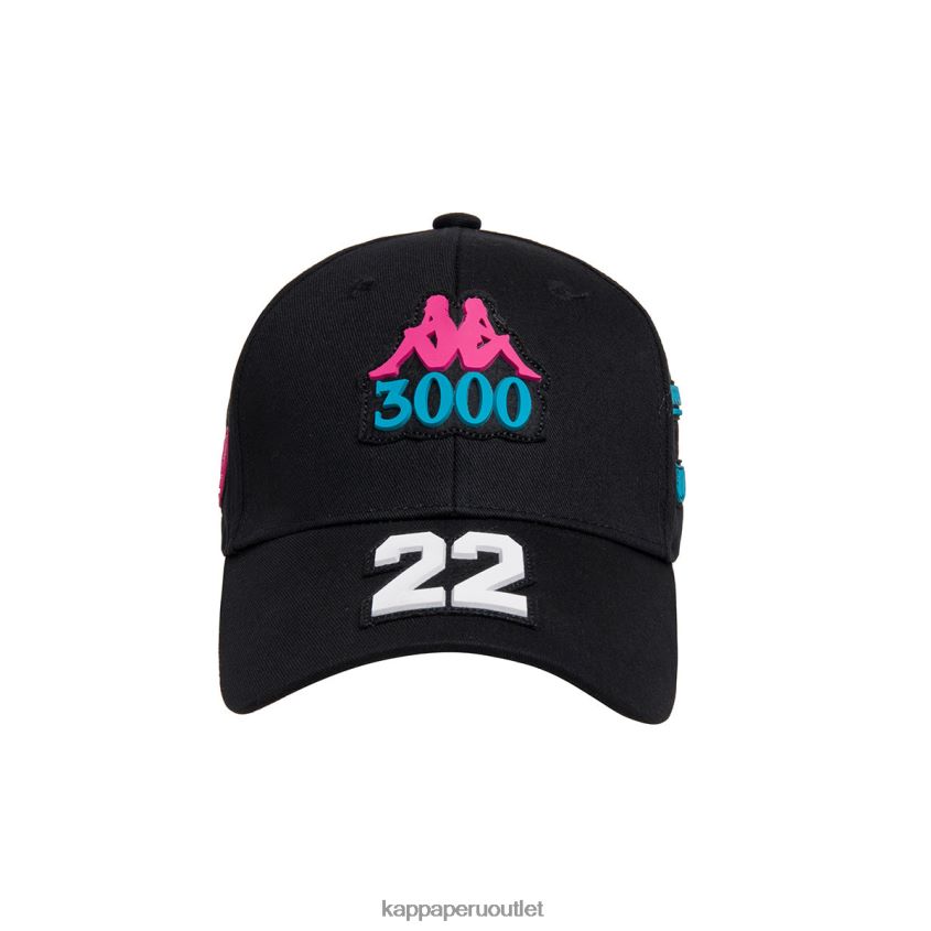 Kappa unisexo auténtico sombrero genga de gumball negro 2XPNV6307