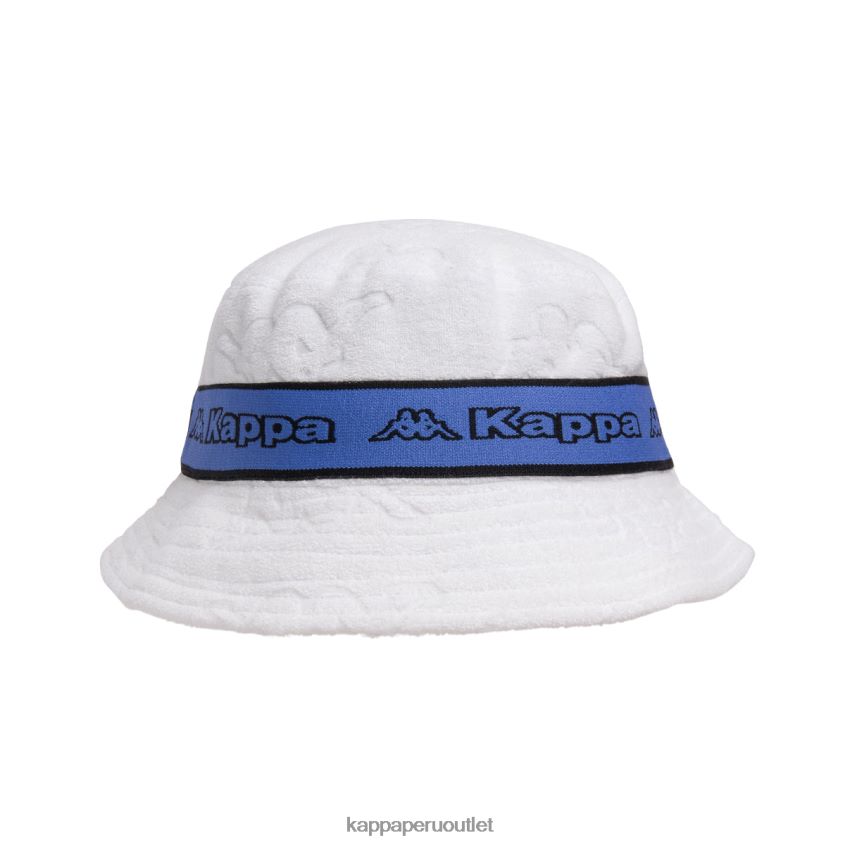 Kappa unisexo sombrero de pescador ello con cinta del logo blanco azul 2XPNV6300