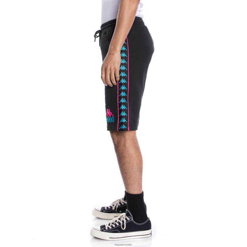 Kappa hombres pantalones cortos 222 banda gumball grifo negro 2XPNV6259