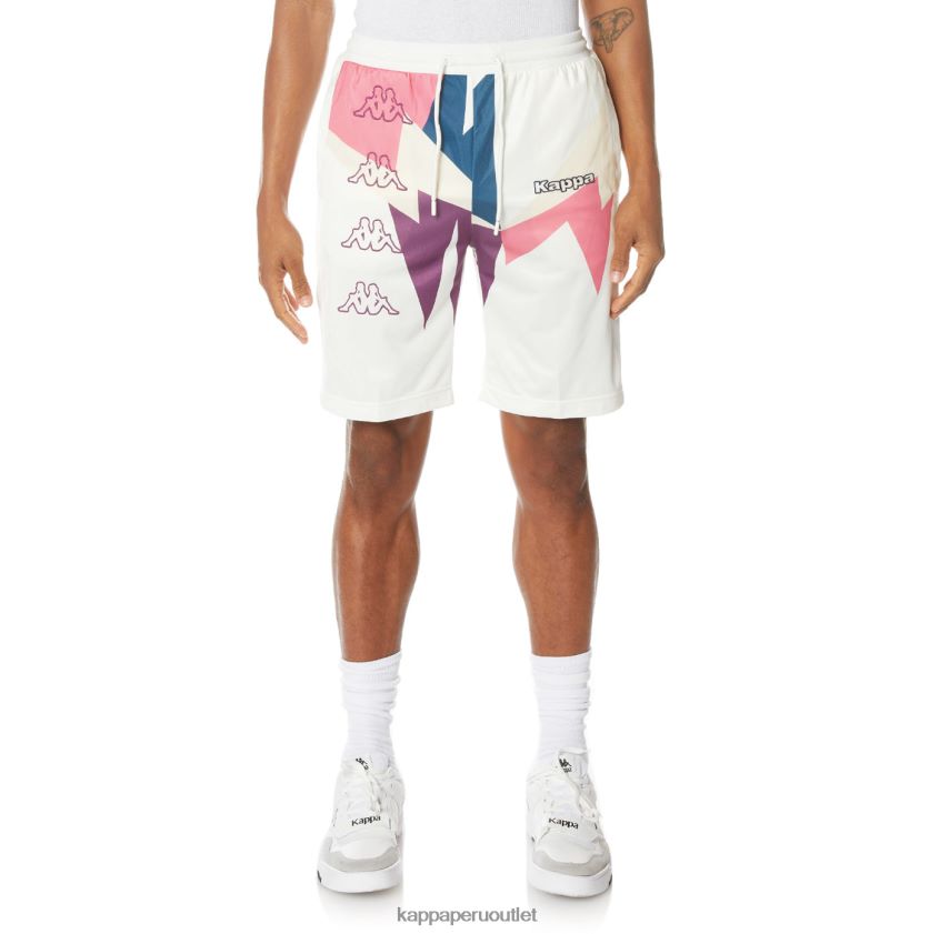 Kappa hombres pantalones cortos con logo blanco 2XPNV6257