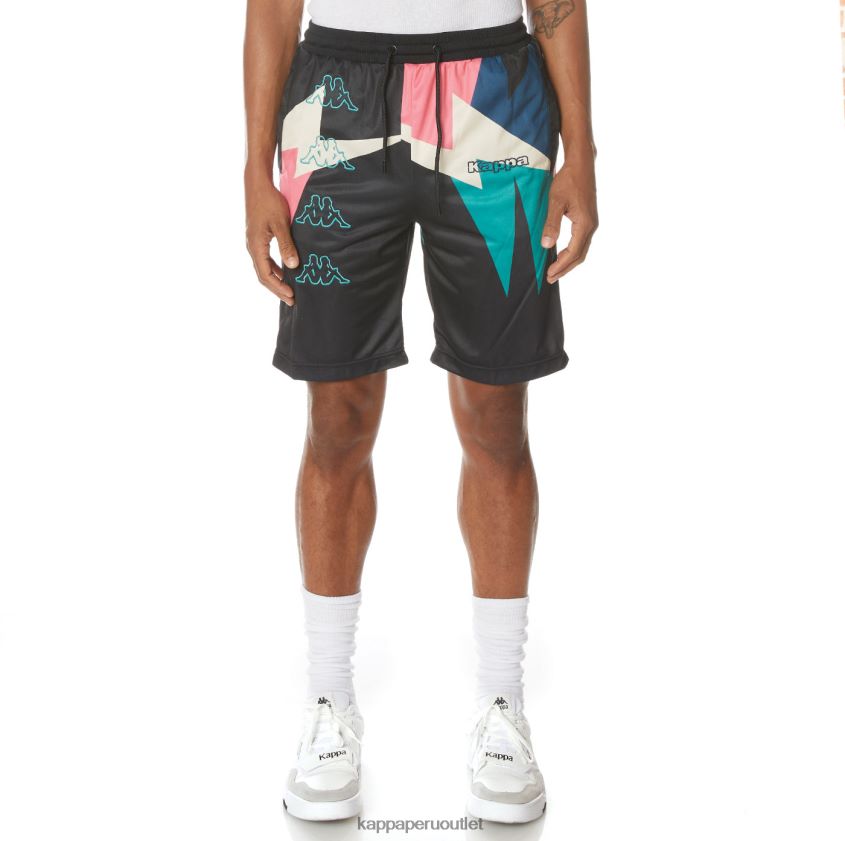 Kappa hombres pantalones cortos con logo negro azabache 2XPNV6255