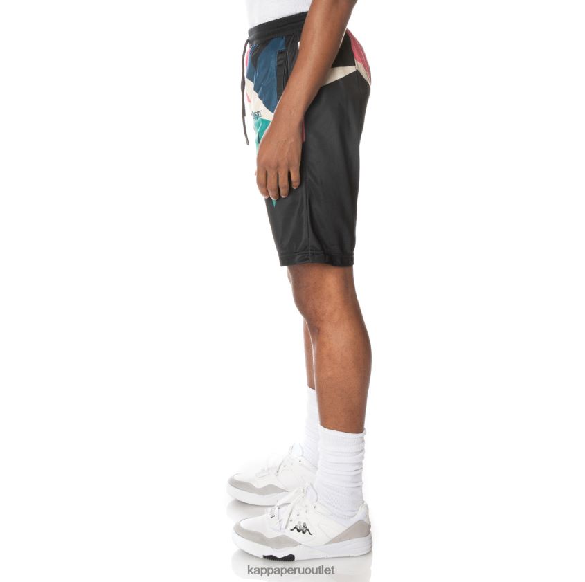 Kappa hombres pantalones cortos con logo negro azabache 2XPNV6255