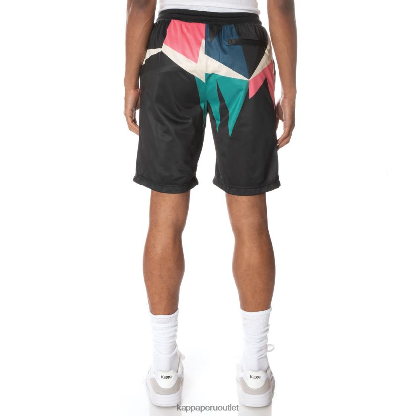 Kappa hombres pantalones cortos con logo negro azabache 2XPNV6255