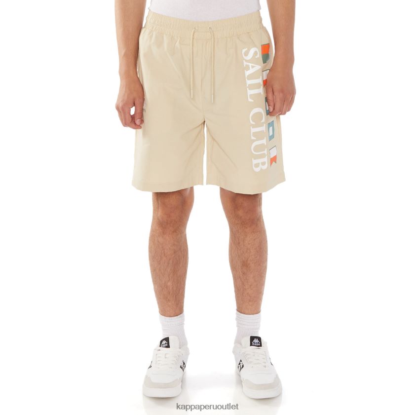 Kappa hombres pantalones cortos rojos beige 2XPNV6219