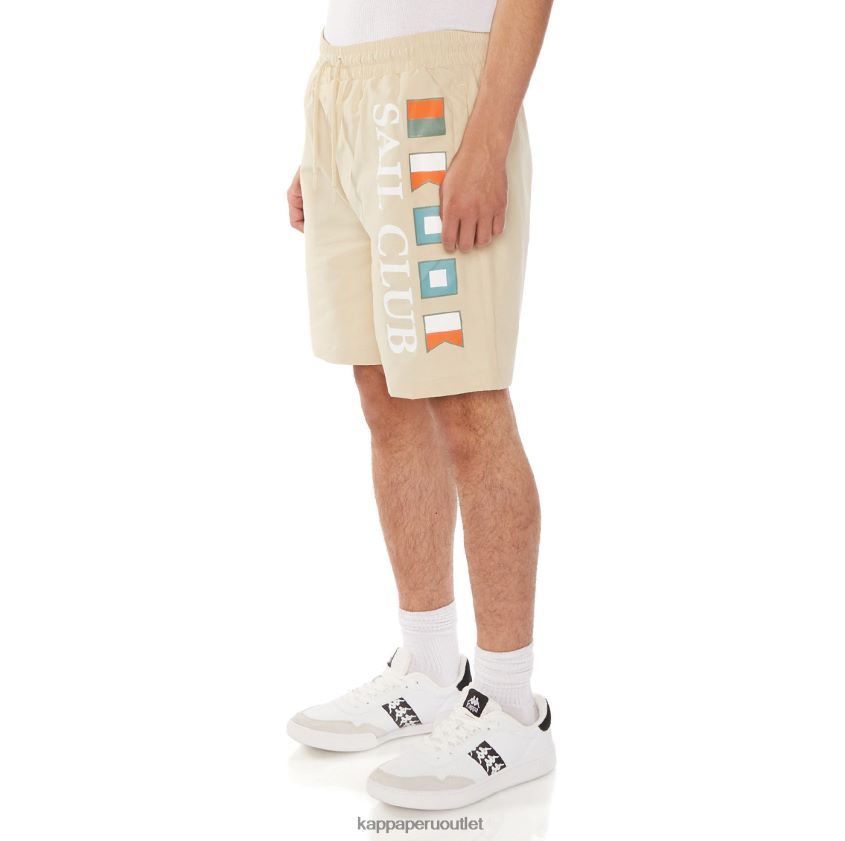 Kappa hombres pantalones cortos rojos beige 2XPNV6219