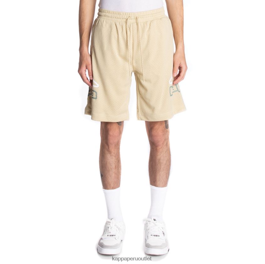 Kappa hombres shorts con logo y venado beige 2XPNV6221