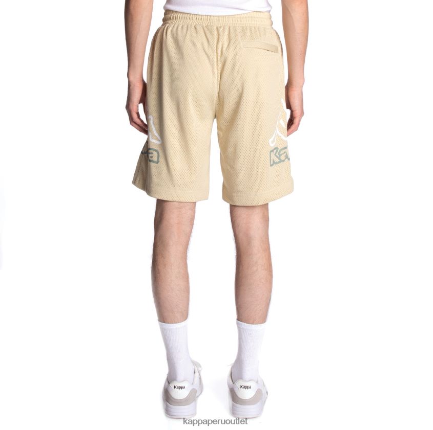Kappa hombres shorts con logo y venado beige 2XPNV6221