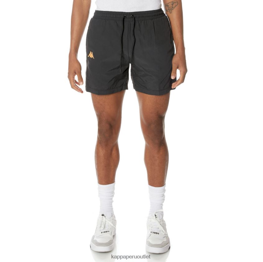 Kappa hombres shorts de baño 222 banda corty negro azabache 2XPNV6248