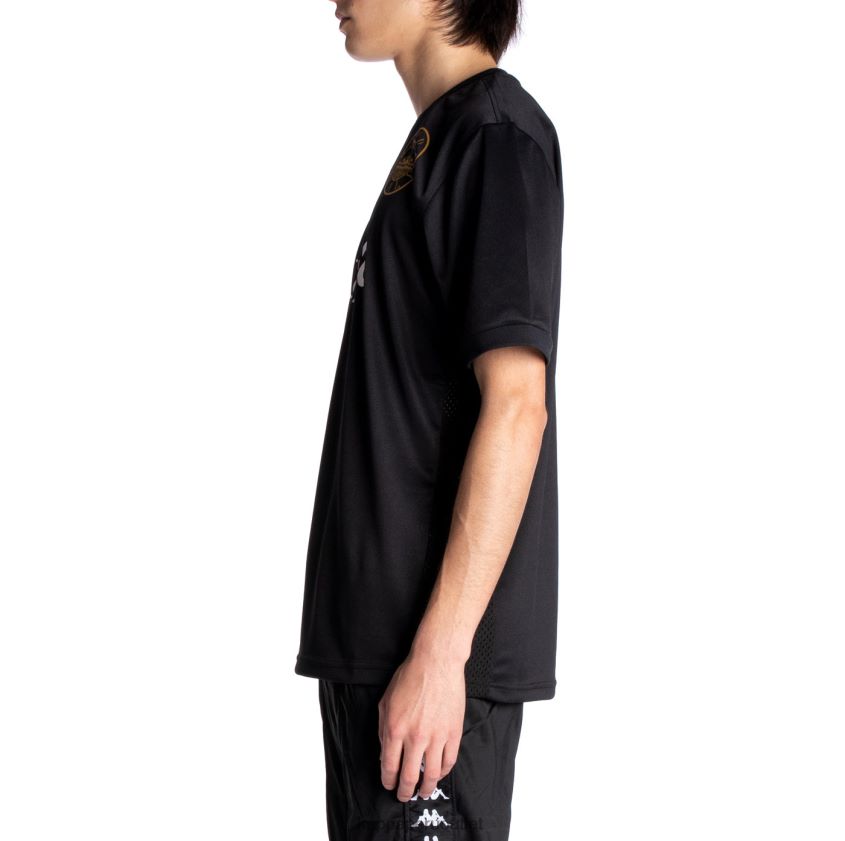 Kappa hombres auténtica camiseta de arnold azabache negro 2XPNV6211