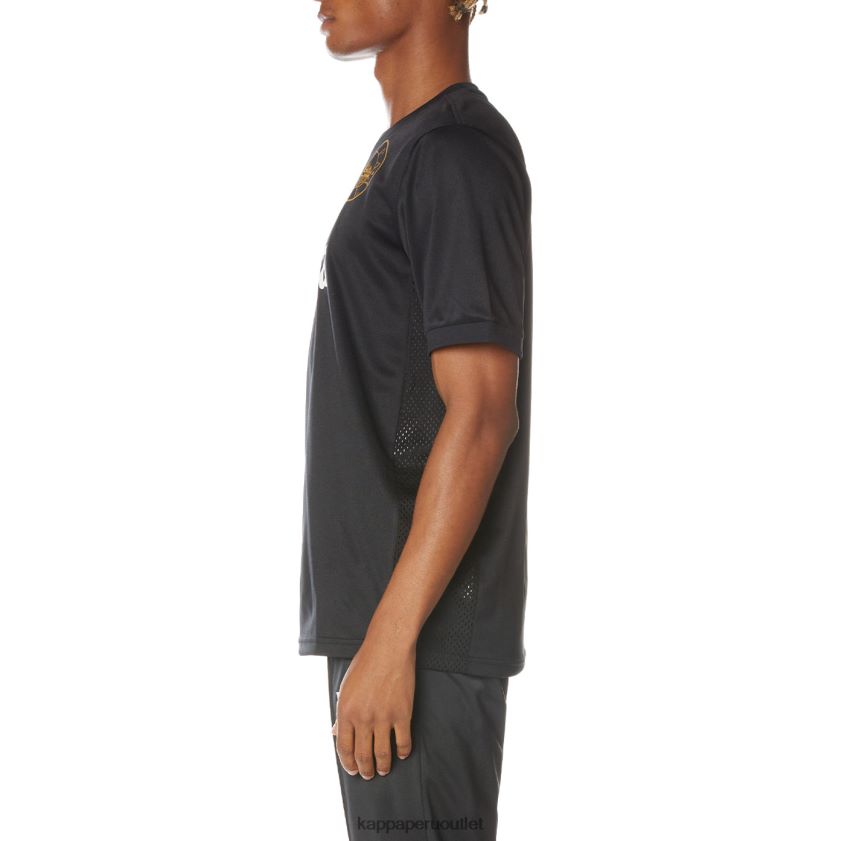 Kappa hombres auténtica camiseta de arnold negro azabache 2XPNV6213