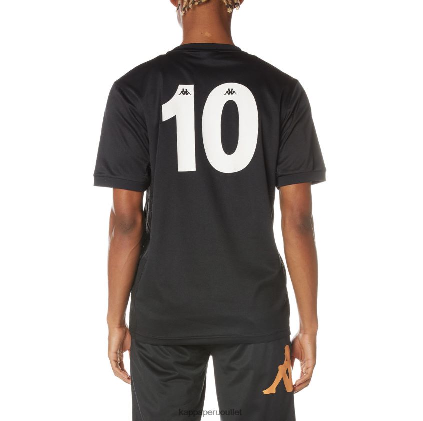 Kappa hombres auténtica camiseta de arnold negro azabache 2XPNV6213