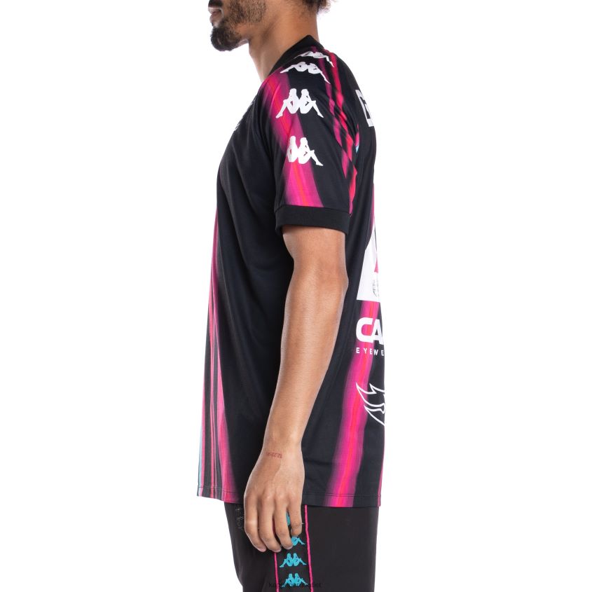 Kappa hombres auténtica camiseta de fútbol de gumball gabz negro rosa 2XPNV6193