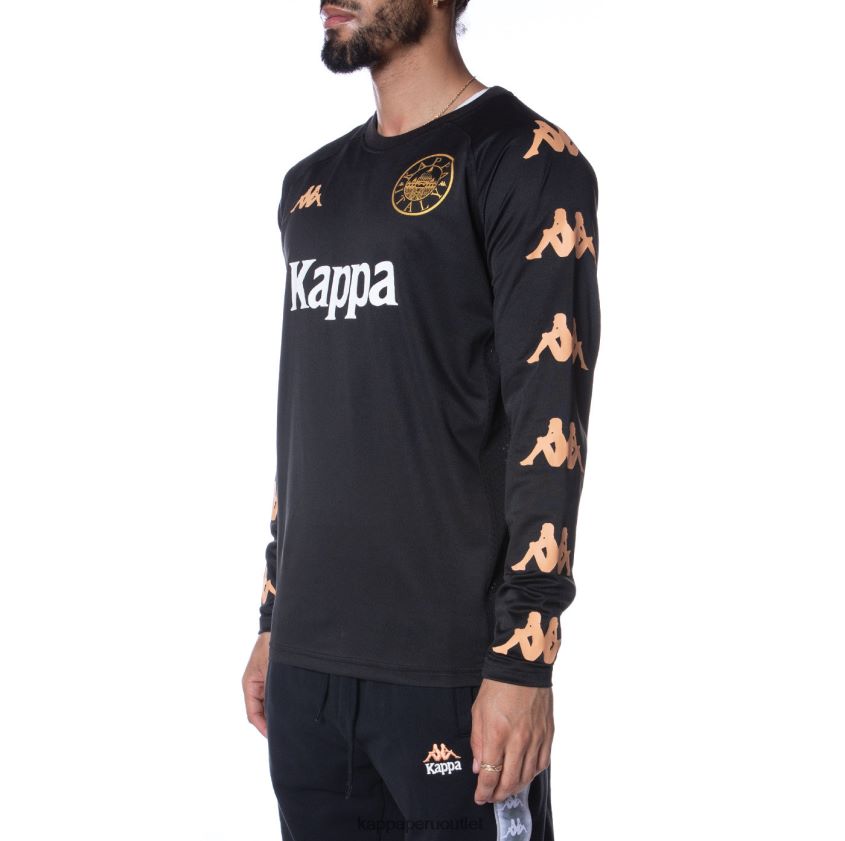 Kappa hombres auténtica camiseta de frederick negro azabache 2XPNV6212