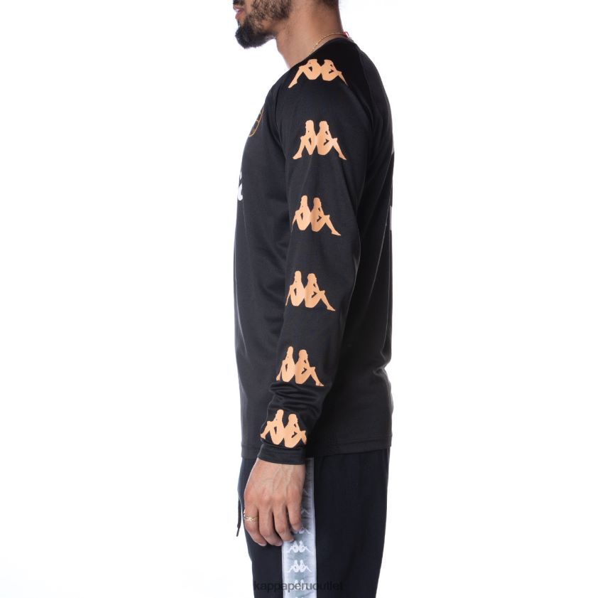 Kappa hombres auténtica camiseta de frederick negro azabache 2XPNV6212