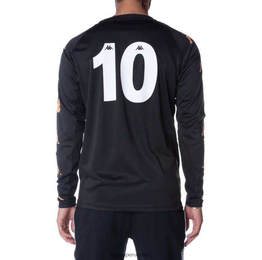 Kappa hombres auténtica camiseta de frederick negro azabache 2XPNV6212