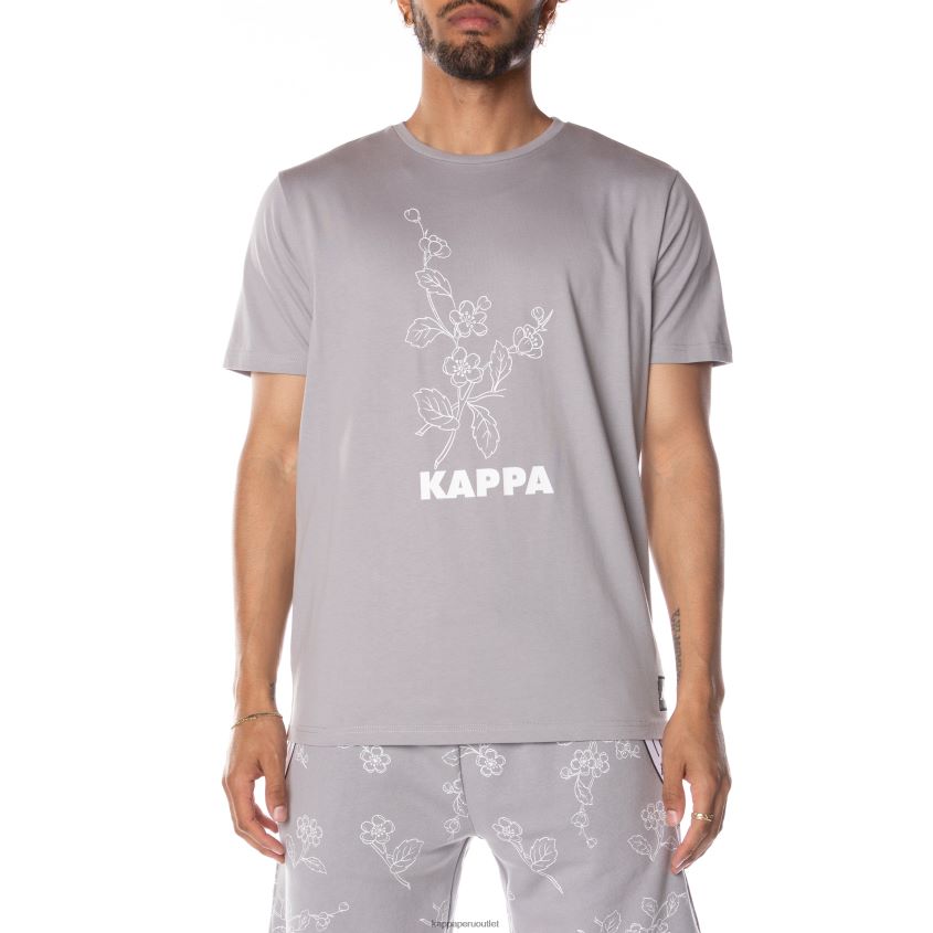 Kappa hombres auténtica camiseta de vitriolo japonés gris 2XPNV6173