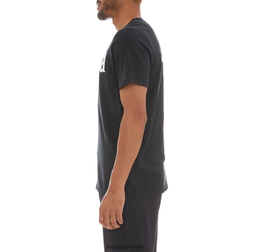 Kappa hombres auténtica camiseta sfreeze humo negro 2XPNV6178