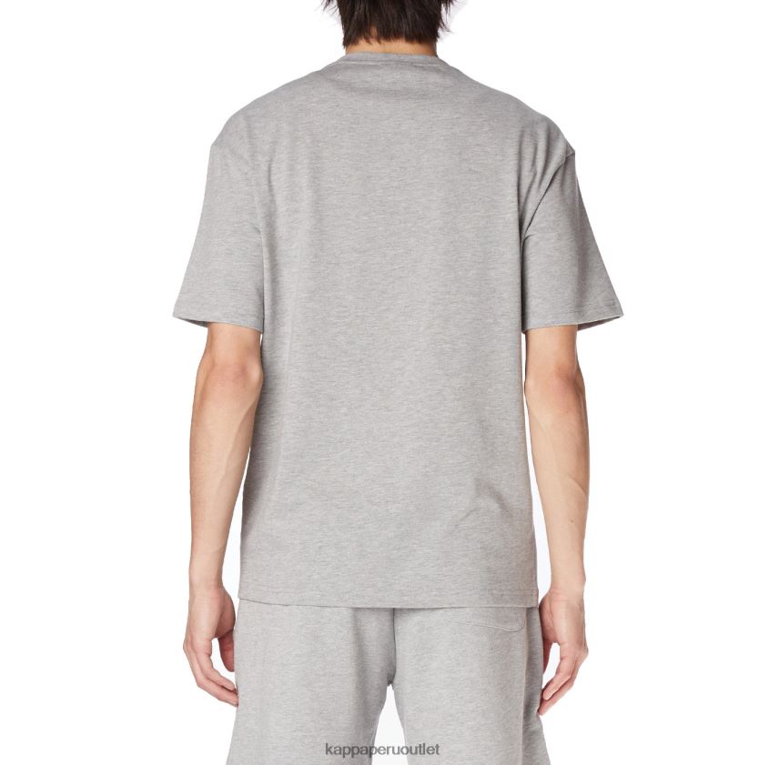 Kappa hombres bata giovani darphis camiseta gris claro 2XPNV6153