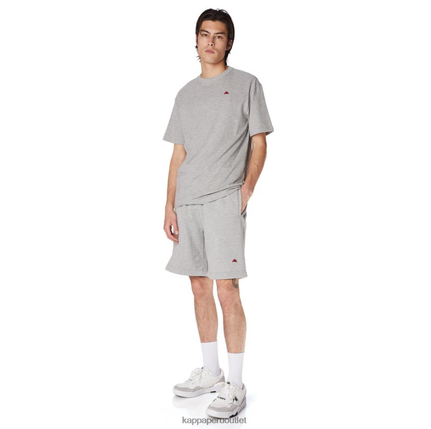 Kappa hombres bata giovani darphis camiseta gris claro 2XPNV6153