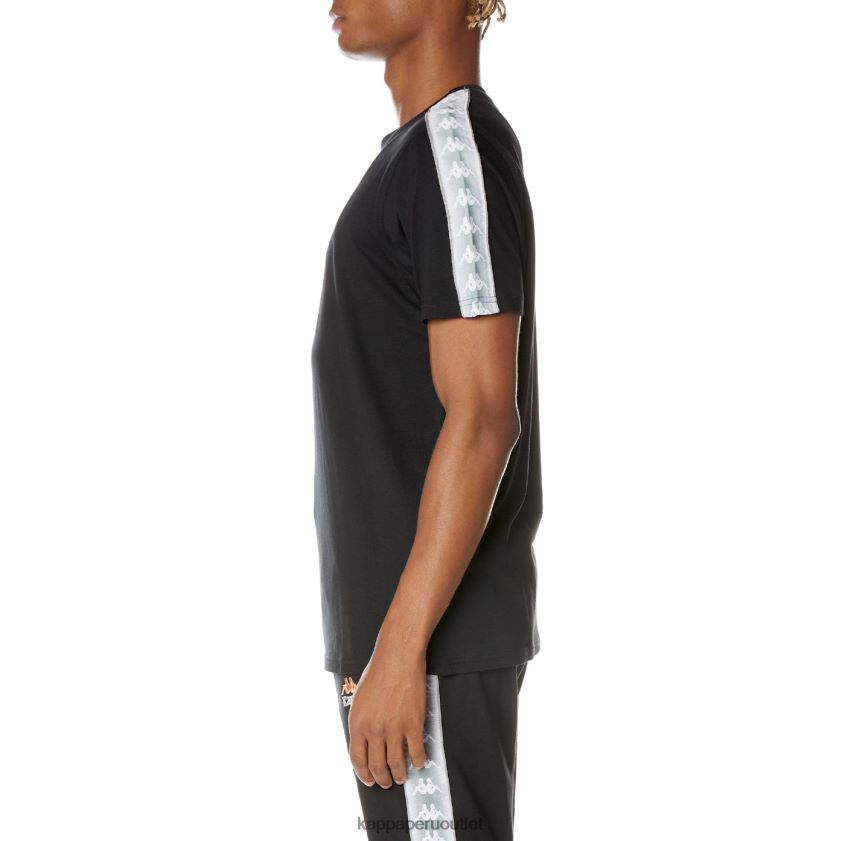 Kappa hombres camiseta 222 banda dabst negro azabache 2XPNV6158