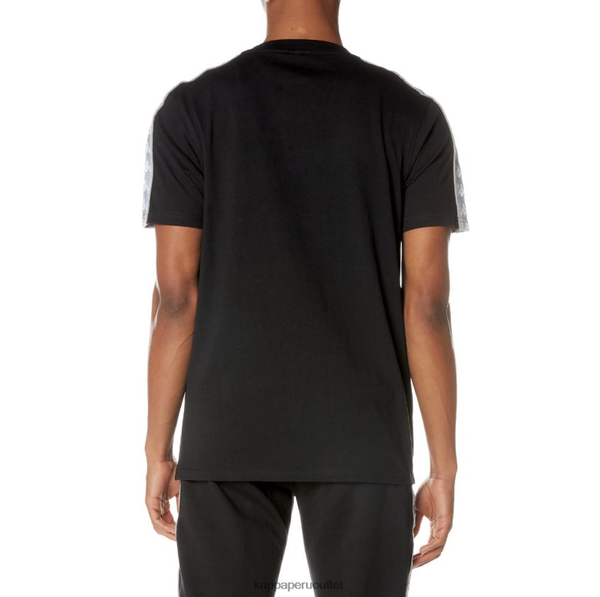 Kappa hombres camiseta 222 banda dabst negro azabache 2XPNV6158