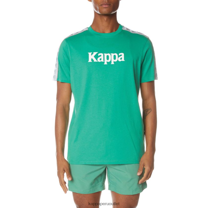 Kappa hombres camiseta 222 banda dabst verde 2XPNV6146