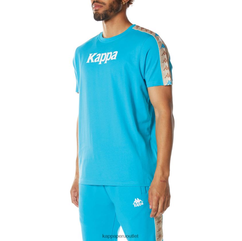 Kappa hombres camiseta 222 banda deto 2 aguamarina oscura 2XPNV6176