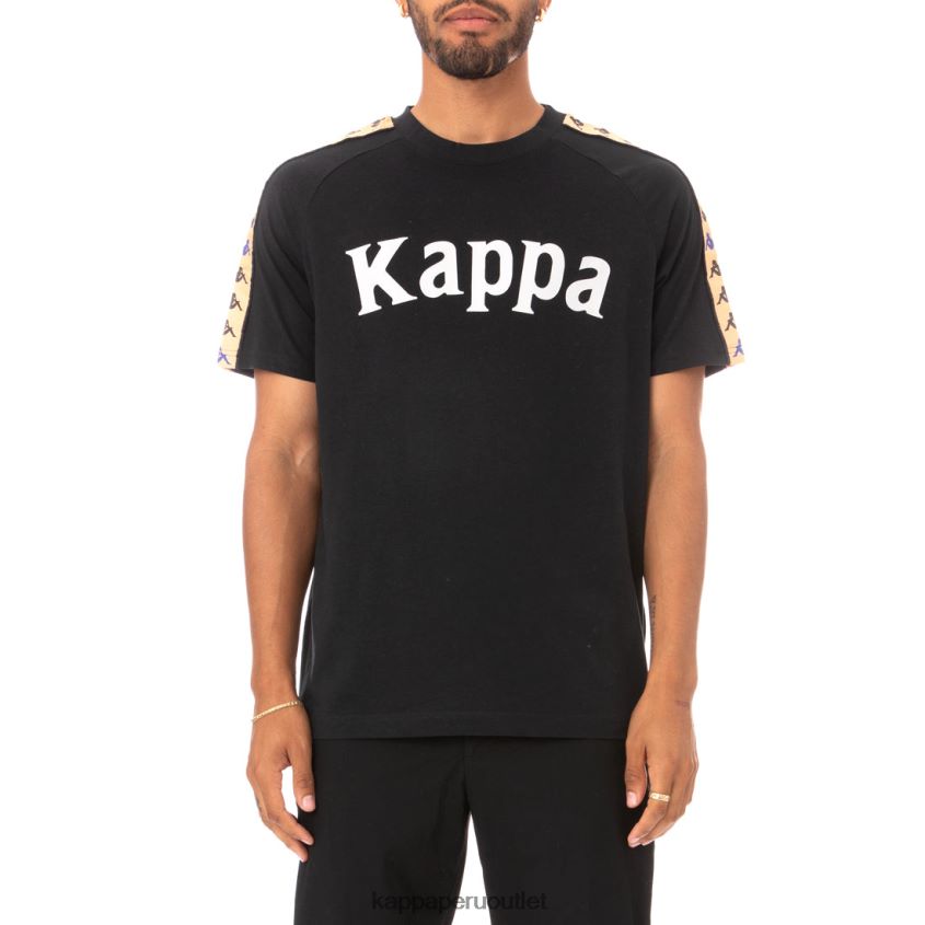 Kappa hombres camiseta 222 banda deto negro 2XPNV6183