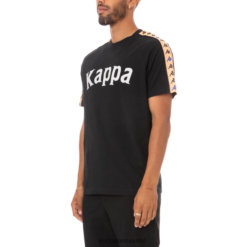 Kappa hombres camiseta 222 banda deto negro 2XPNV6183
