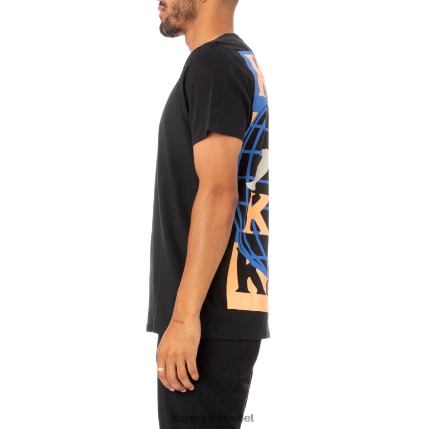 Kappa hombres camiseta ajoban autentica negro 2XPNV6182