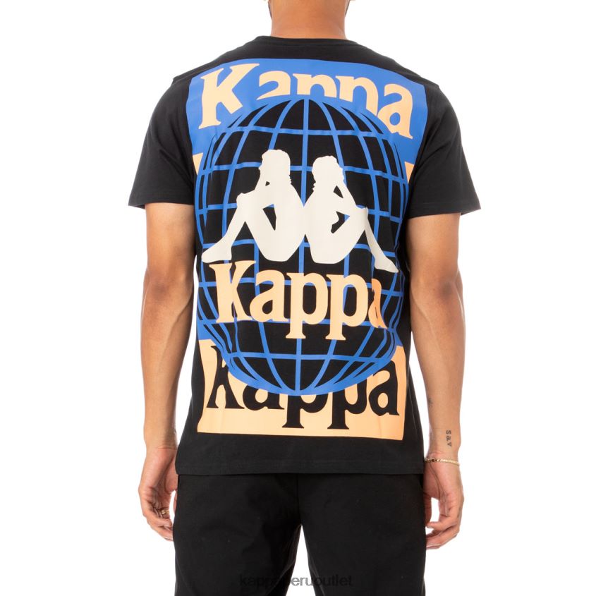 Kappa hombres camiseta ajoban autentica negro 2XPNV6182