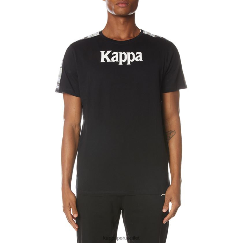 Kappa hombres camiseta artemisa auténtica azabache negro 2XPNV6125