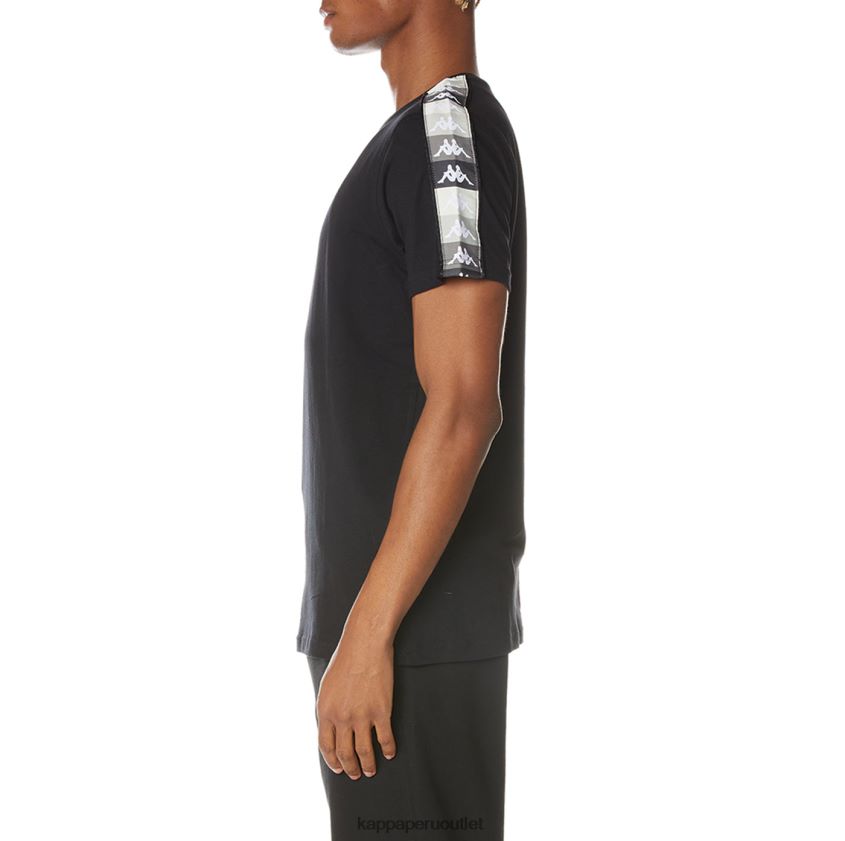 Kappa hombres camiseta artemisa auténtica azabache negro 2XPNV6125