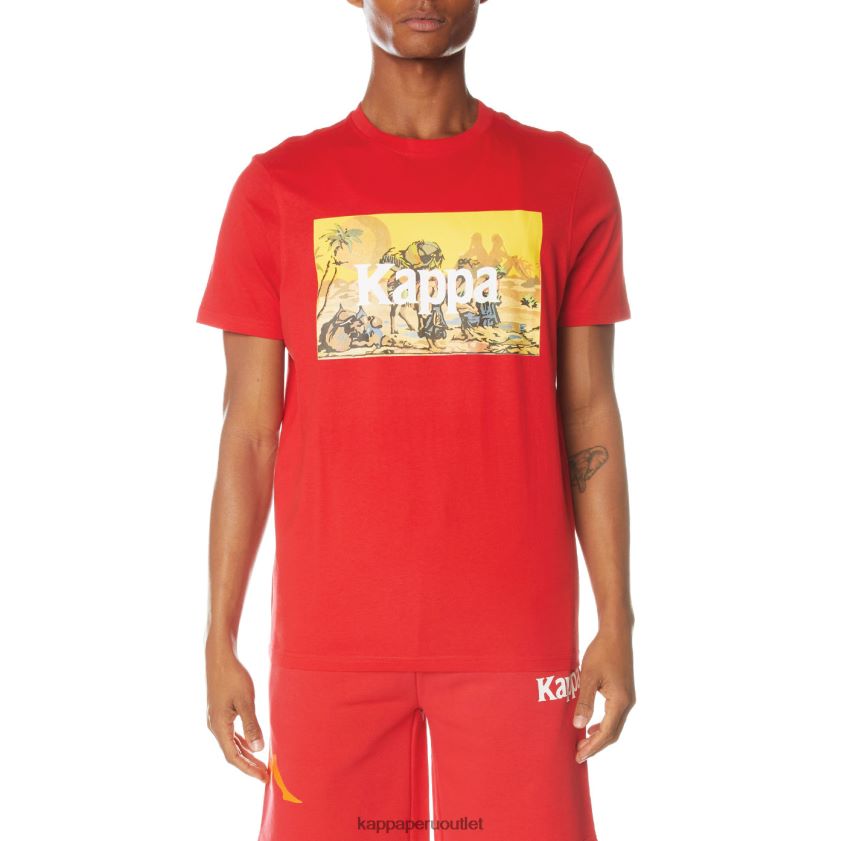 Kappa hombres camiseta autentica del cairo rojo 2XPNV6145