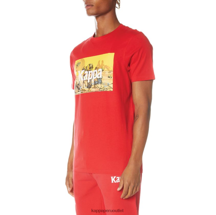 Kappa hombres camiseta autentica del cairo rojo 2XPNV6145