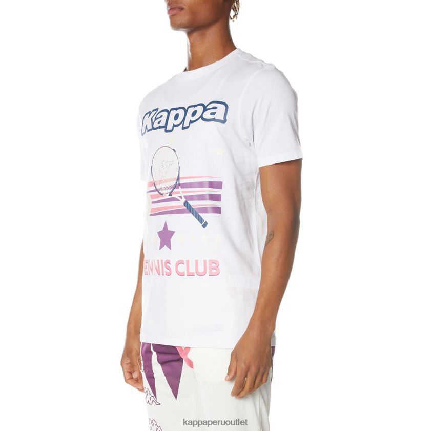 Kappa hombres camiseta con logo blanco 2XPNV6169