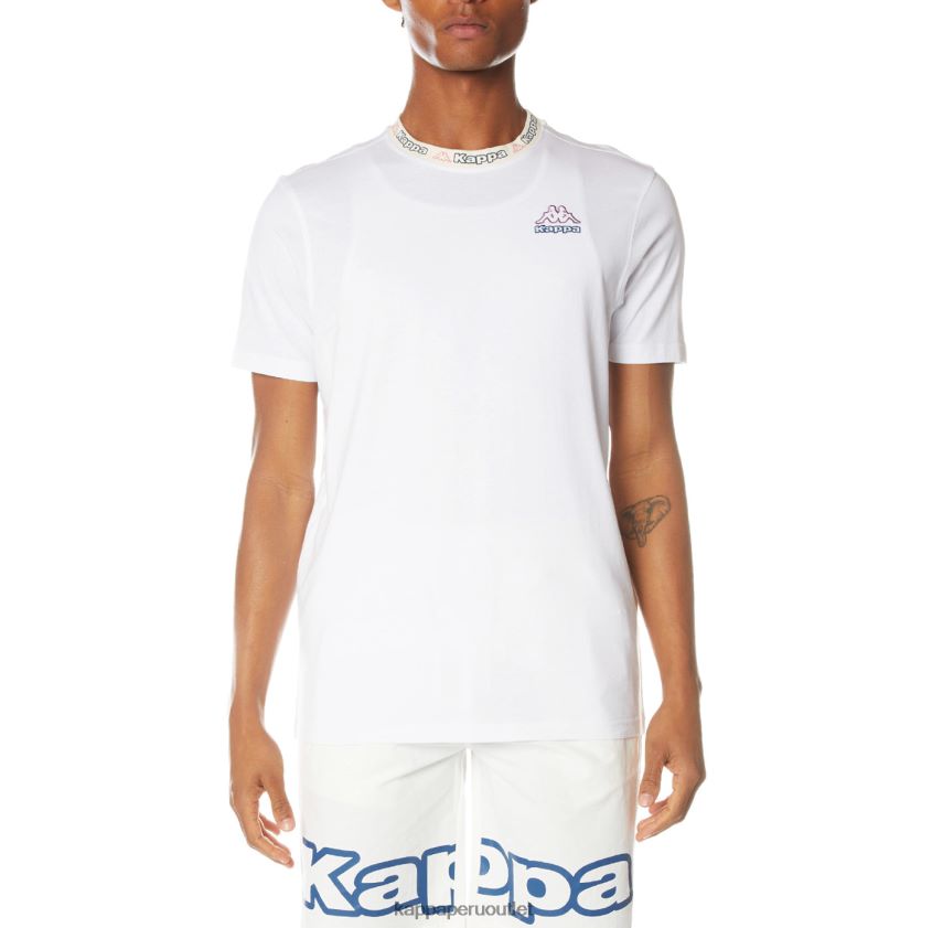 Kappa hombres camiseta con logo blanco 2XPNV6205