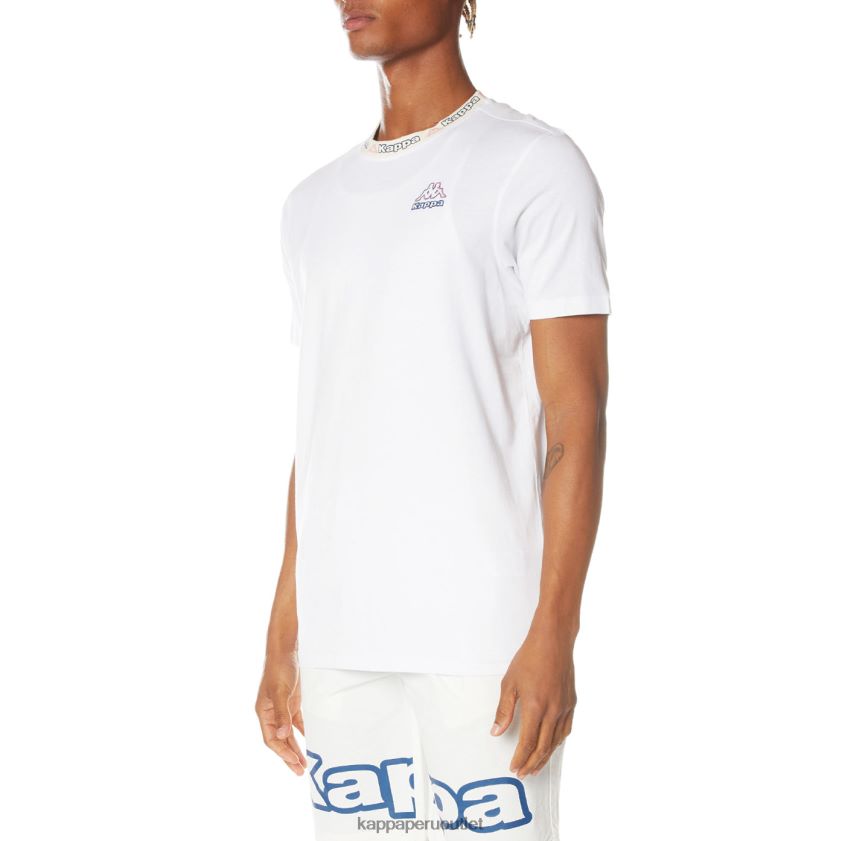 Kappa hombres camiseta con logo blanco 2XPNV6205