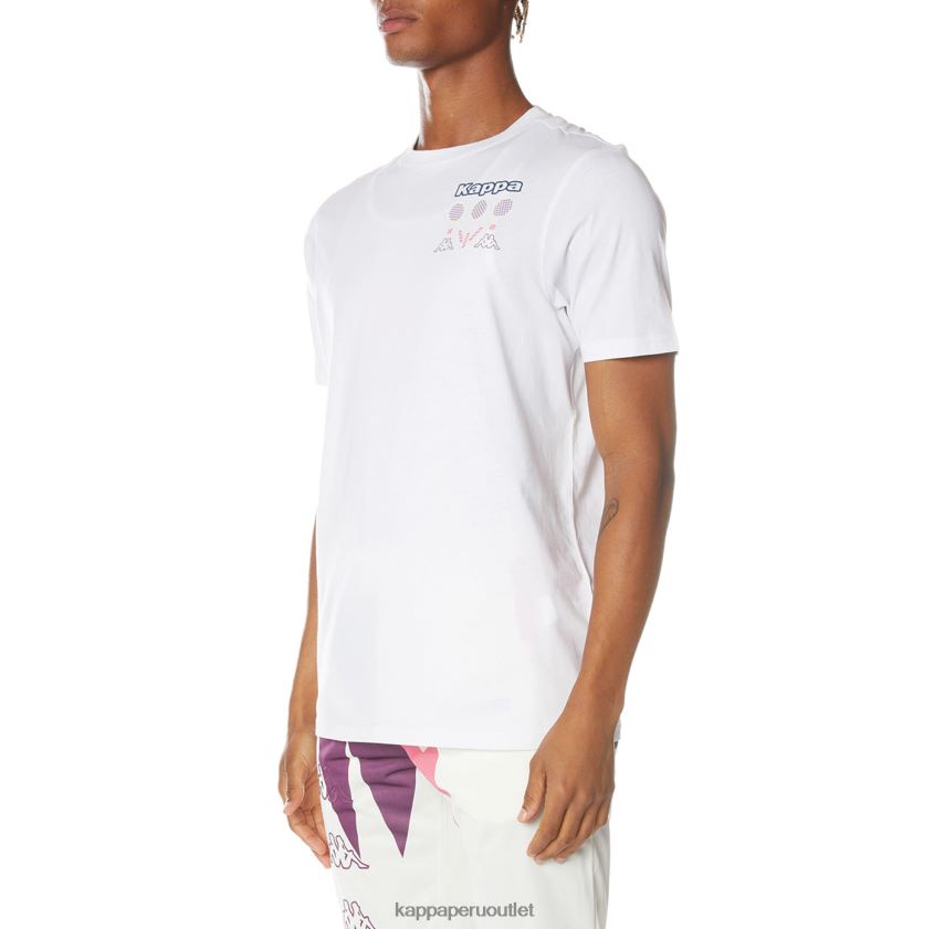 Kappa hombres camiseta con logo de mari blanco 2XPNV6170