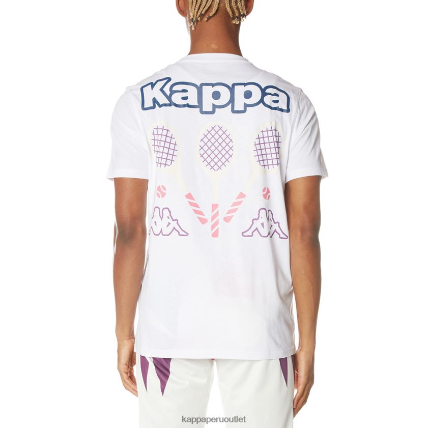 Kappa hombres camiseta con logo de mari blanco 2XPNV6170