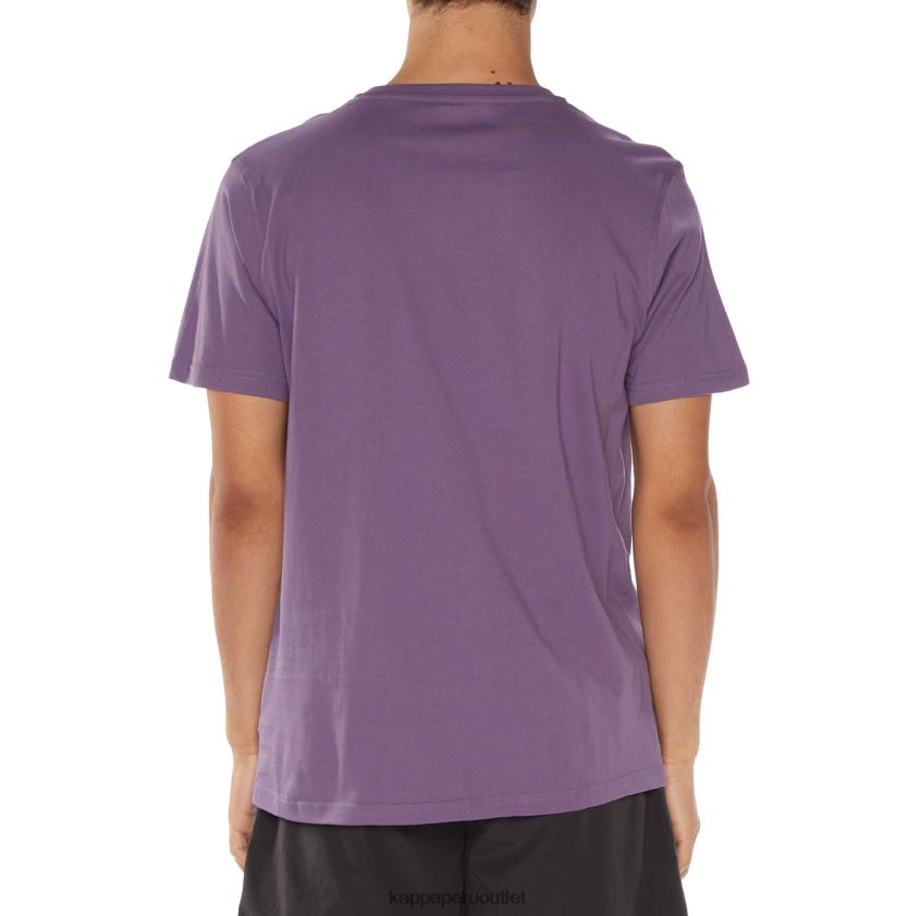 Kappa hombres camiseta con logo de ostesso Violeta 2XPNV6122