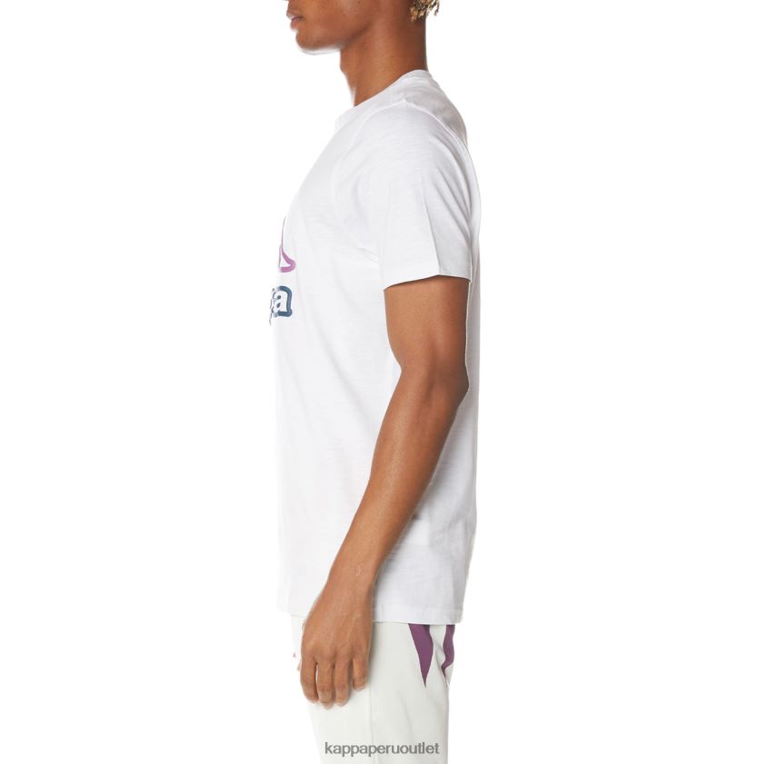 Kappa hombres camiseta con logo de ostesso blanco 2XPNV6204