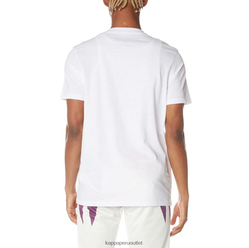 Kappa hombres camiseta con logo de ostesso blanco 2XPNV6204