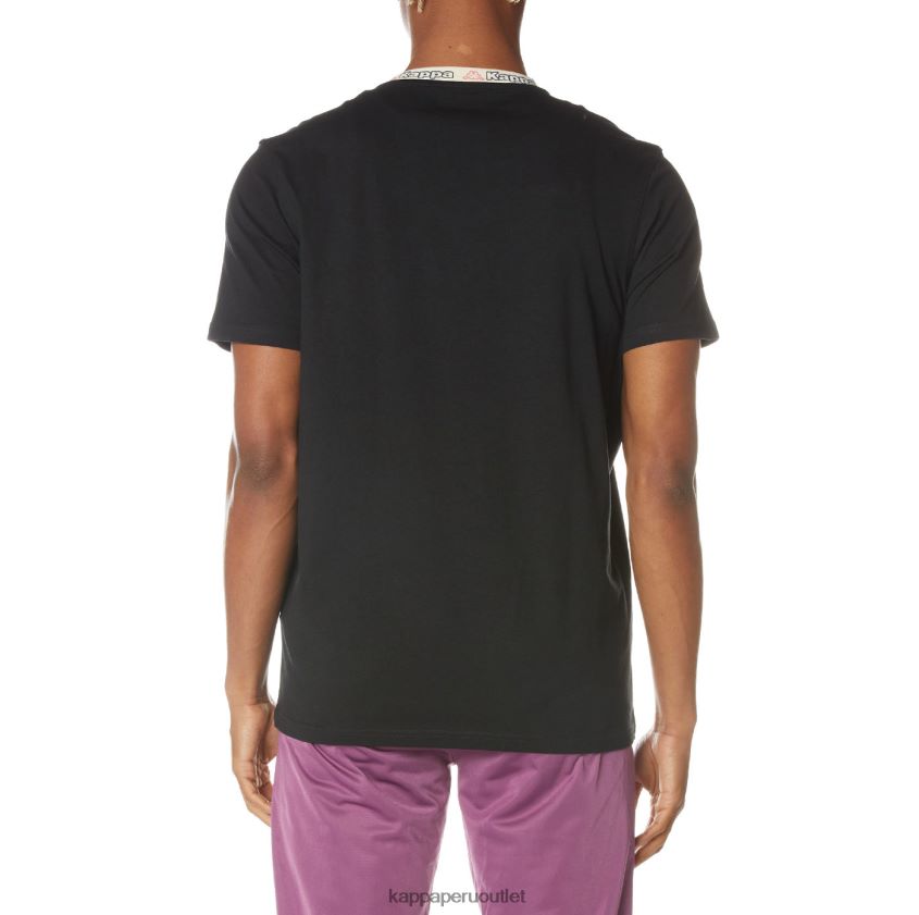Kappa hombres camiseta con logo negro azabache 2XPNV6168